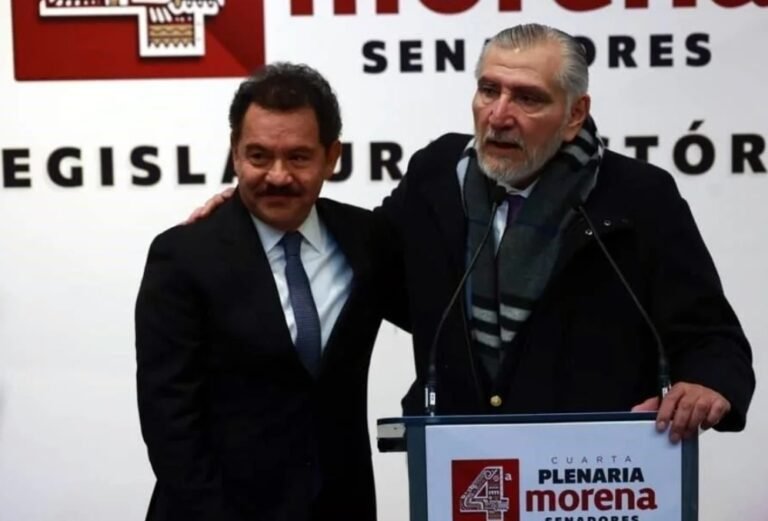 Adán Augusto López Hernández anunció su salida como presidente de la Jucopo en el Senado y lo suplirá en el cargo Ignacio Mier. Crédito: Óscar Mireles